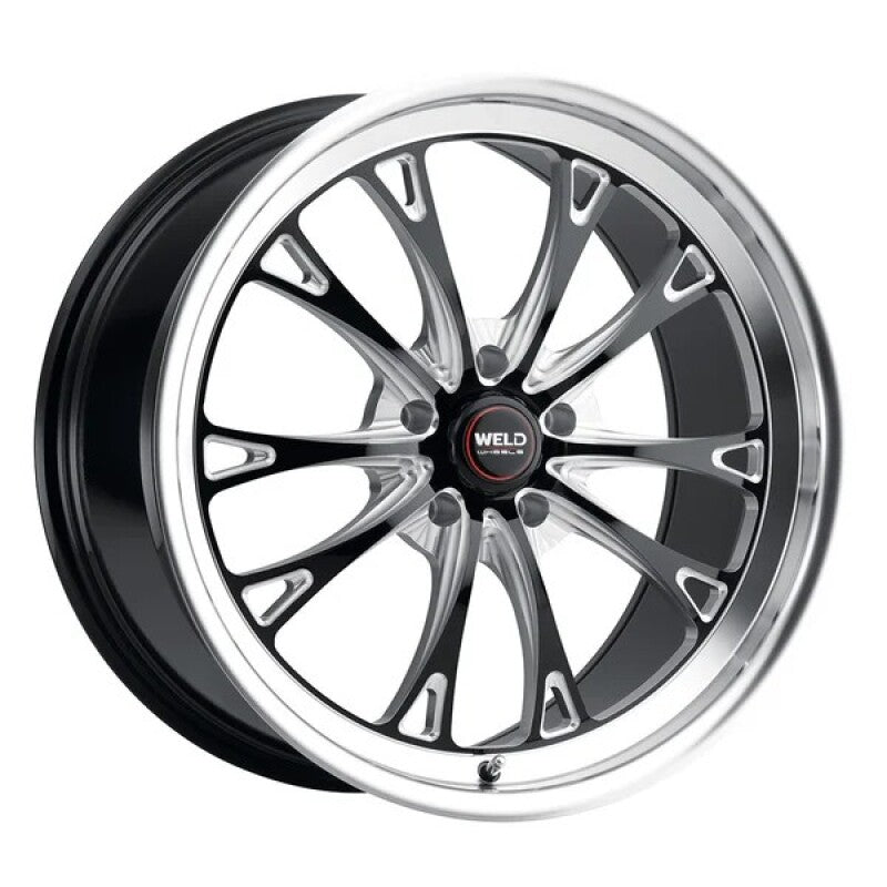 Weld S908 17X11 Belmont Drag Beadlock 5X115 ET06 BS6.25 Gloss Black MIL Dia 78.1