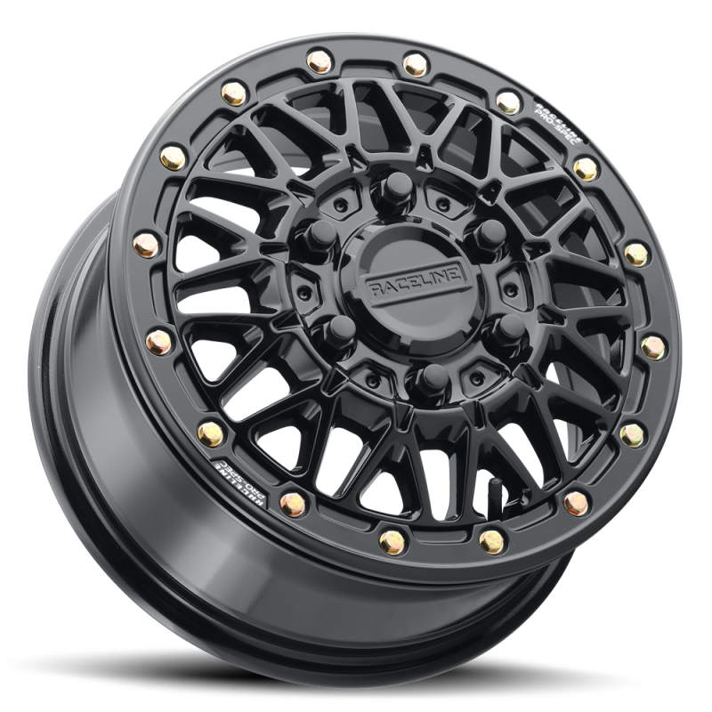 Raceline A15 Omega 15x6in / 6x139.7 BP / 74mm Offset / 78.1mm Bore - Gloss Black