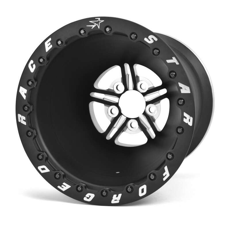 Race Star 63 Pro Forged DBL Pro Mod 16x20 5.00BC 6.00BS Black Anodized/Machined Wheel