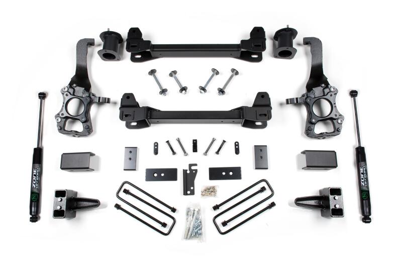 Zone Offroad 2014 Ford F-150 2WD 6in Suspension System - 4in Rear Block
