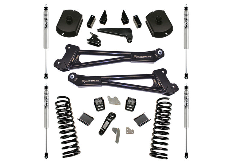 Superlift 14-18 Ram 2500 4WD Diesel 4in Lift Kit Replacement Radius Arms w/ Fox 2.0 Shocks