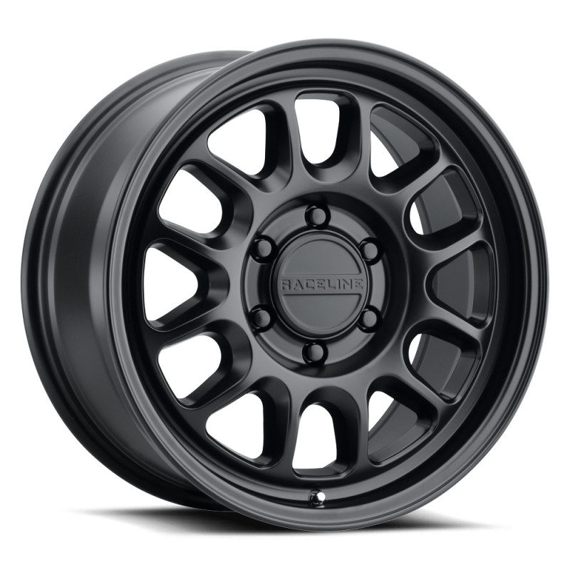 Raceline 958B Rogue 17x8in / 5x110 BP / 30mm Offset / 72.62mm Bore - Satin Black Wheel