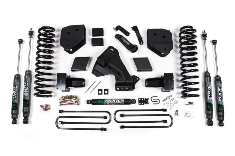 Zone Offroad 20-21 Ford F-250/F-350 4.5in Suspension Lift System- NX2 Shocks - Gas