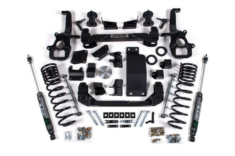 Zone Offroad 2025 Ram 1500 4WD 6in Front 5in Rear Susp. Lift System - Large Bore - Nitro Rear Shocks