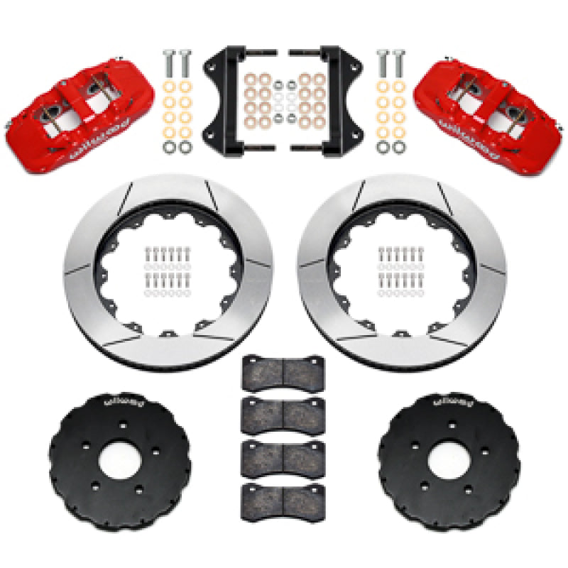 Wilwood 14-19 Chevrolet Corvette C7 AERO6 Front BBK - 14.00 Rotor - Red
