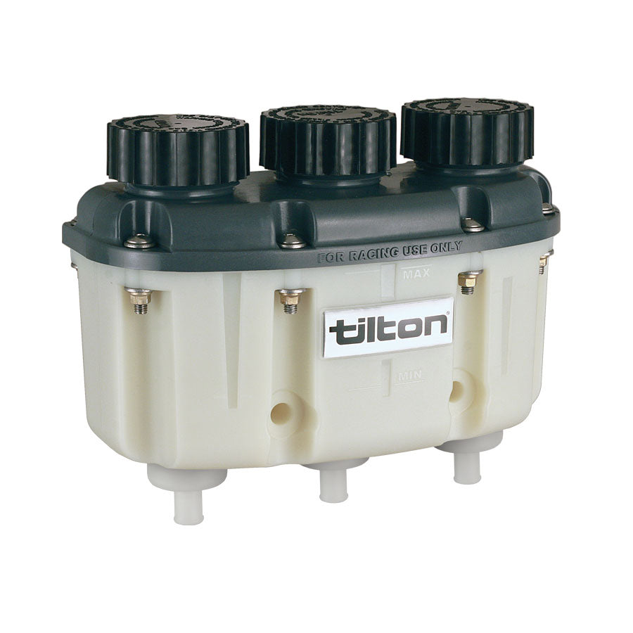 Tilton Racing - 3-Chamber Plastic Reservoir Push-On