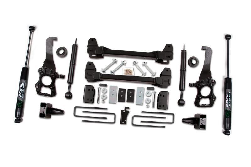 Zone Offroad 09-13 Ford F-150 2WD 6in Kit - 4in Rear Block