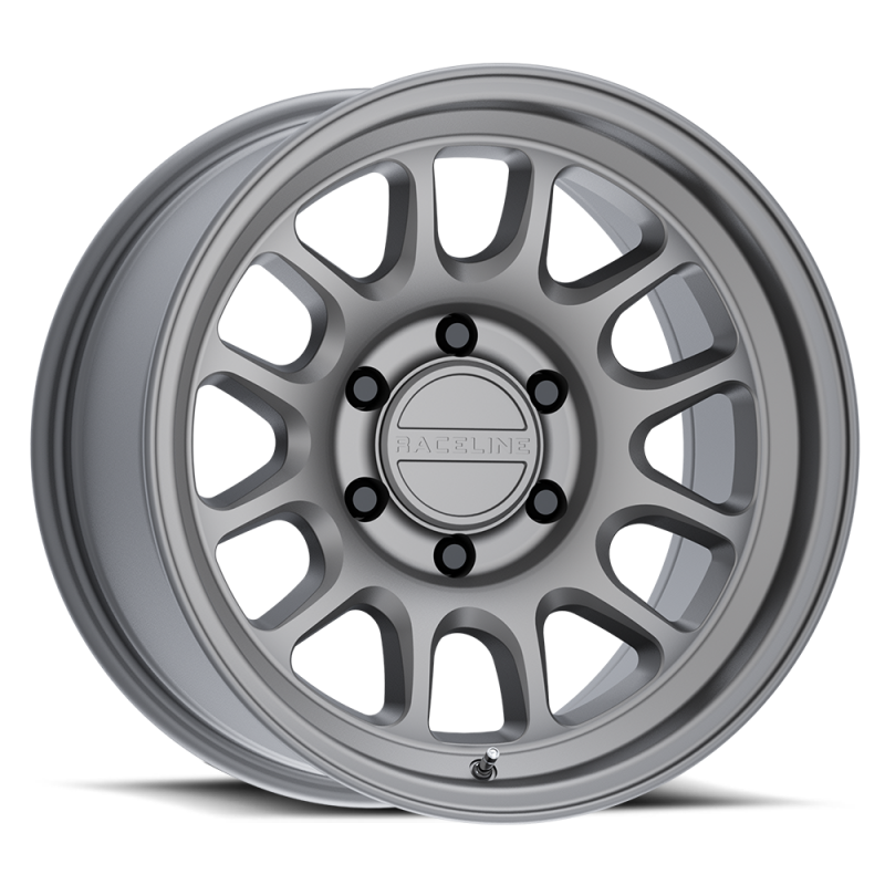 Raceline 958T Rogue 17x8.5in / 6X139.7 BP / 0mm Offset / 106.1mm Bore - Matte Titanium