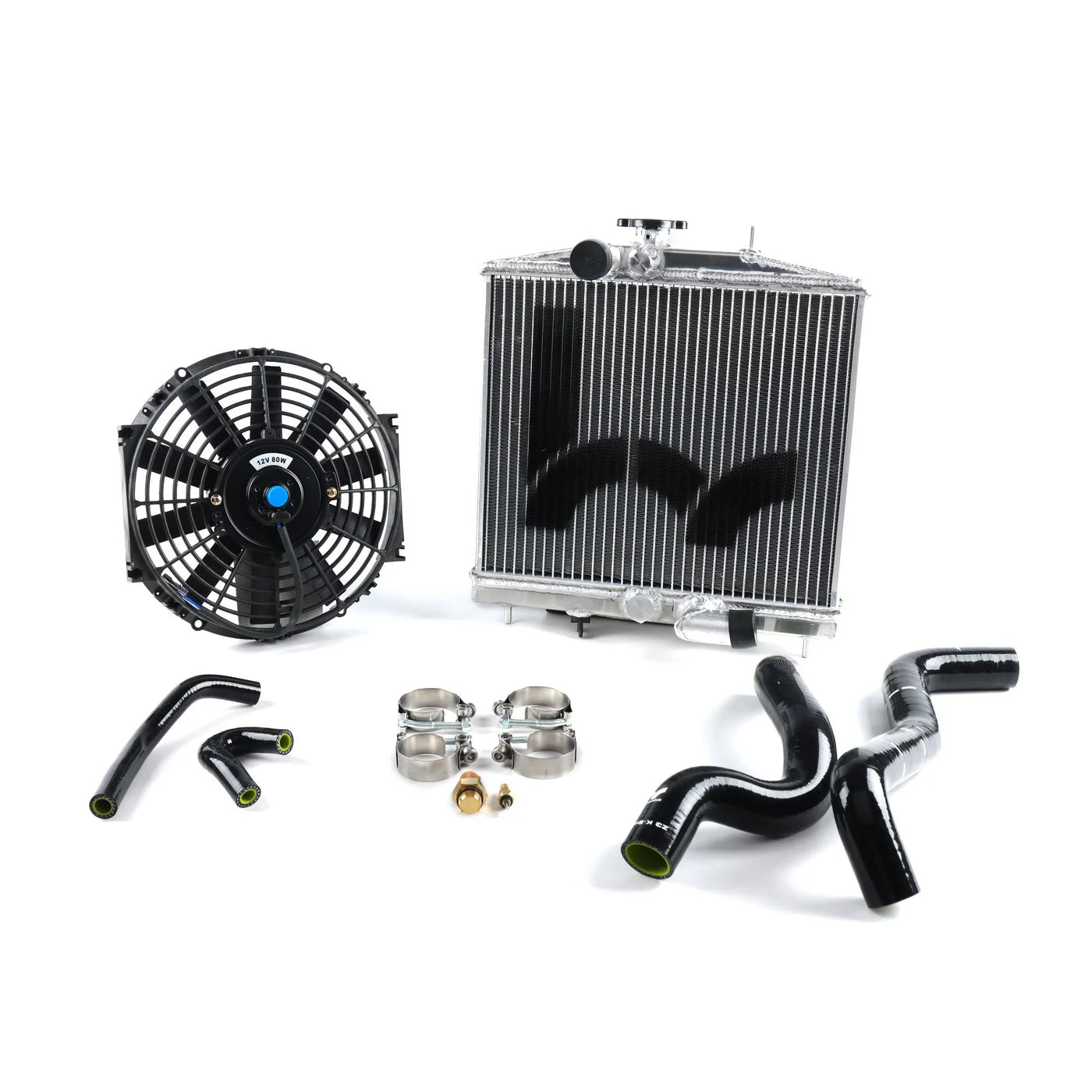 Hybrid Racing - K-Swap Cooling Package Half-Size Rad (EG & Del Sol K20Z3/K24)
