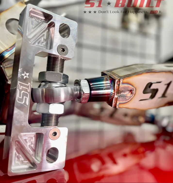 S1 Built - Billet Aluminum Toe Adjusters - Cast Arms/Alpha6 Lite