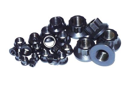 ARP M10 x1.5 1/2in 12pt Black Nut Kit (Set of 2)