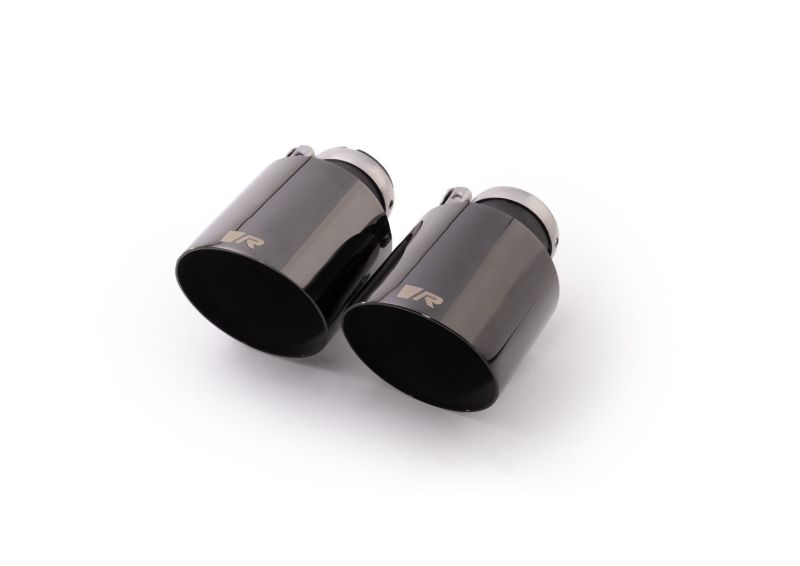 Remus Stainless Steel 115mm Angled Engraved Black Chrome Tail Pipe Set (Pair)
