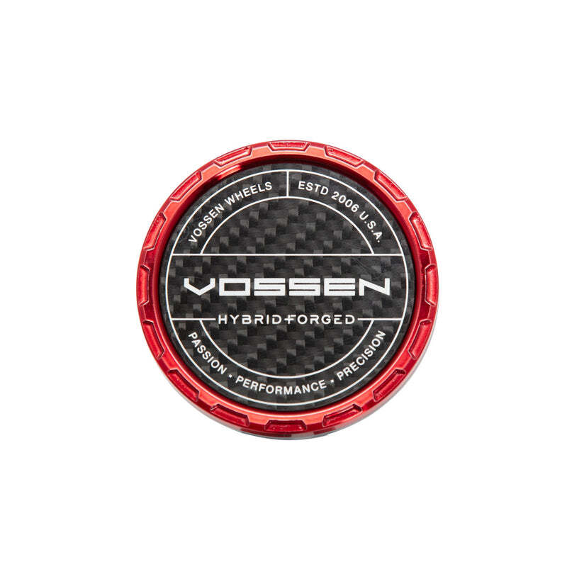 Vossen Carbon Billet Sport Cap - Large - HF - Red - Weave Carbon