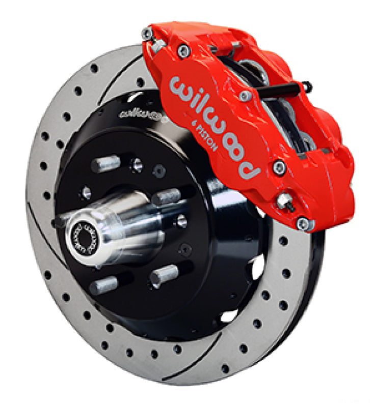 Wilwood 69-70 Chevy Impala W/ Disc Or Drum 69-82 Corvette FNSL6R 12.88 in GT Rotor Drilled Red