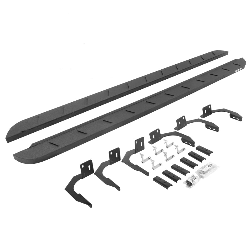 Go Rhino 10-22 Ram 2500/3500HD Crew Cab 4DR RB10 Slim Running Boards Kit (w/Brackets) - Bedliner Ct