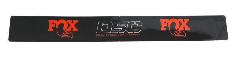 Fox Decal O/R 5.560 X .670 7/8 Shaft DSC Band Black W/ Orange Logo
