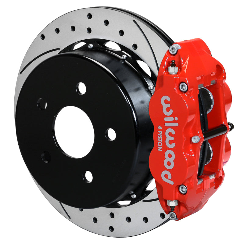 Wilwood 20-21 Jeep Gladiator Narrow Superlite 4R Rear Brake Kit SRP 13.50in Rotor w/Lines - Red