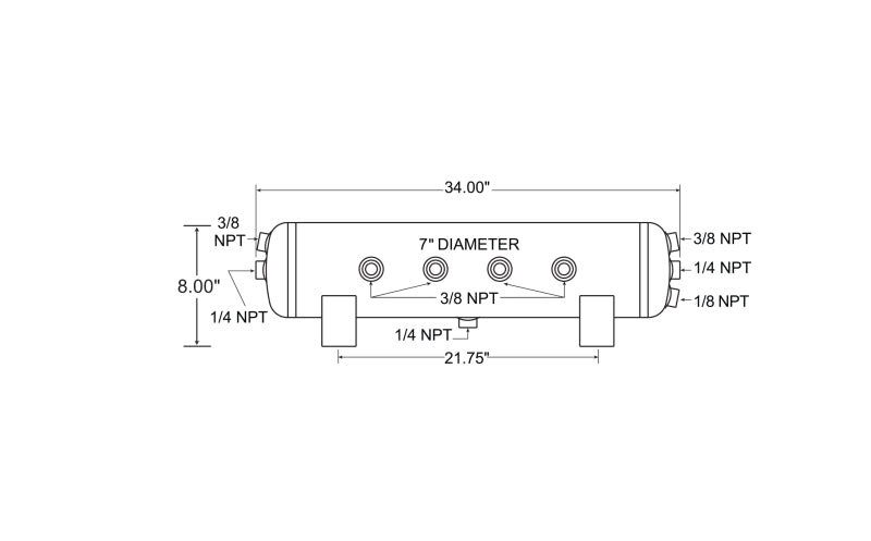 Firestone Air Tank 5 Gallon 10 Ports (WR17609543)