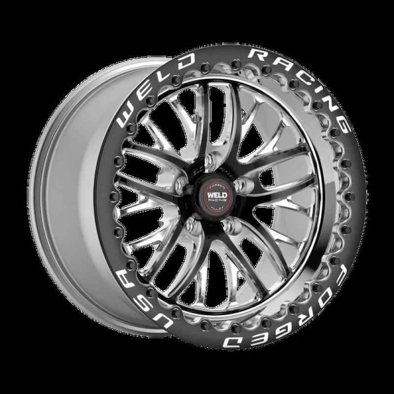 Weld RT-S S82 15x10 / 5x115 BP / 6.5in BS Black Wheel - Black Single Beadlock MT