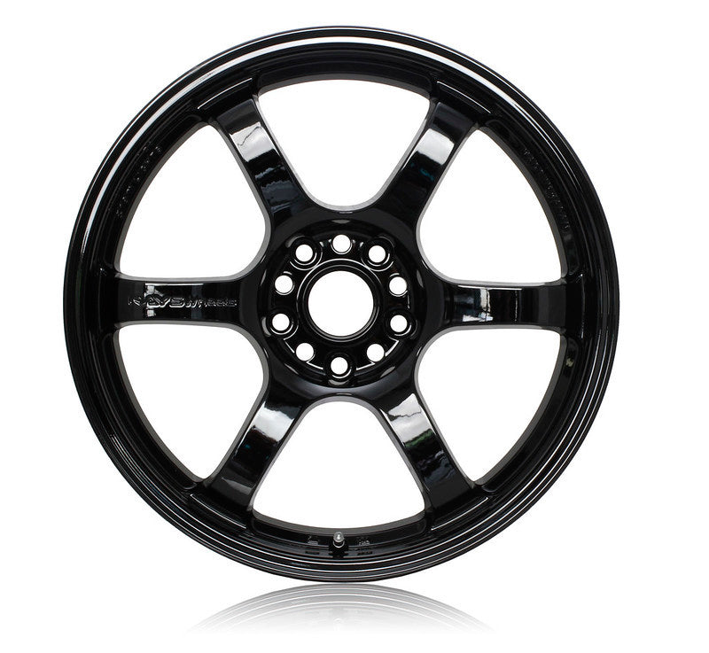 Gram Lights 57DR 18x9.5 +12 5x114.3 Glossy Black Wheel