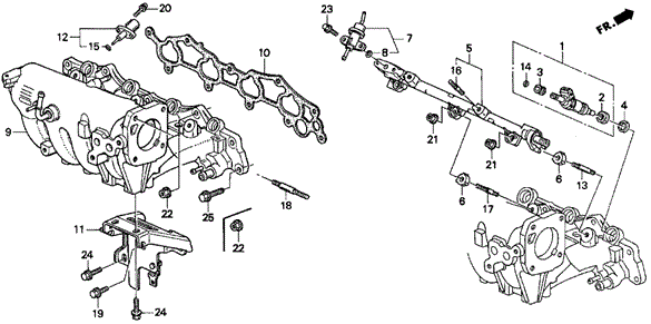 Honda - B - Series Intake Air Temperature Sensor Assembly