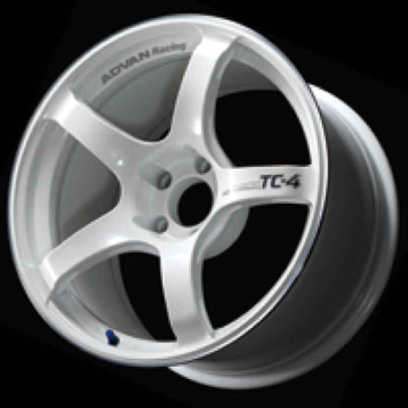 Advan TC4 16x7.0 +44 5x114.3 Racing White Metallic and Ring Wheel