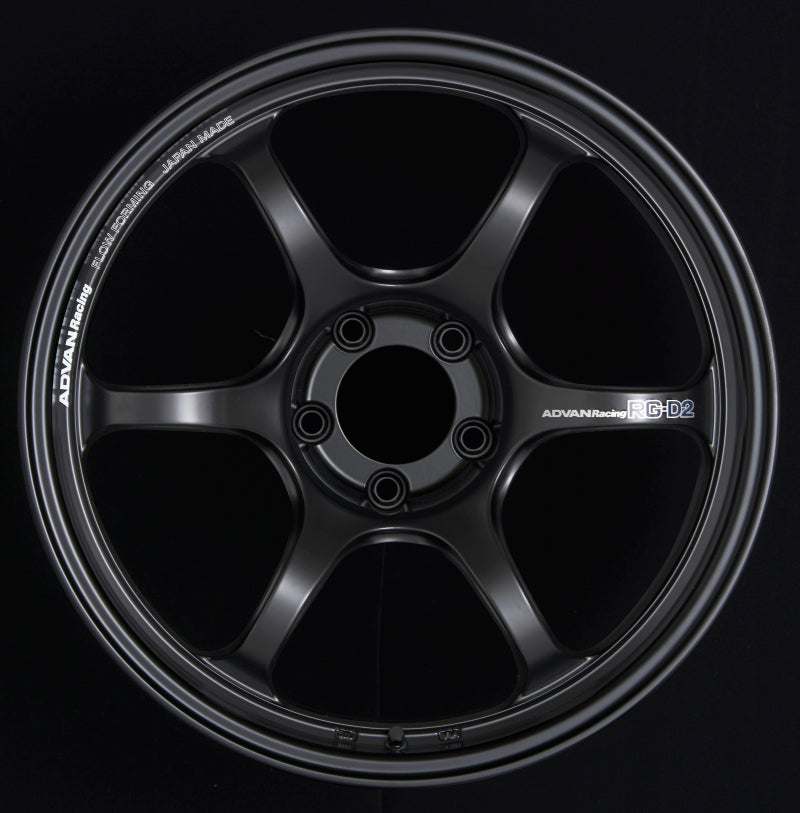 Advan RG-D2 17x8.5 +31 5x114.3 Semi Gloss Black Wheel