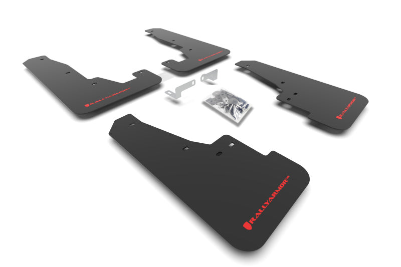 Rally Armor 16-26 Dodge Durango GT/Hellcat/RT/SRT 392/SXT Black UR Mud Flap Red Logo