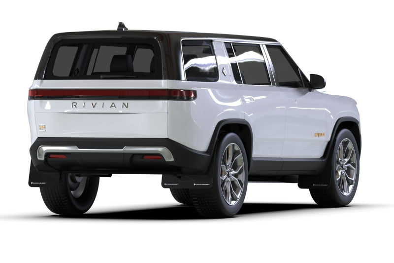 Rally Armor 22-25 Rivian R1S Black UR Mud Flap w/White Logo