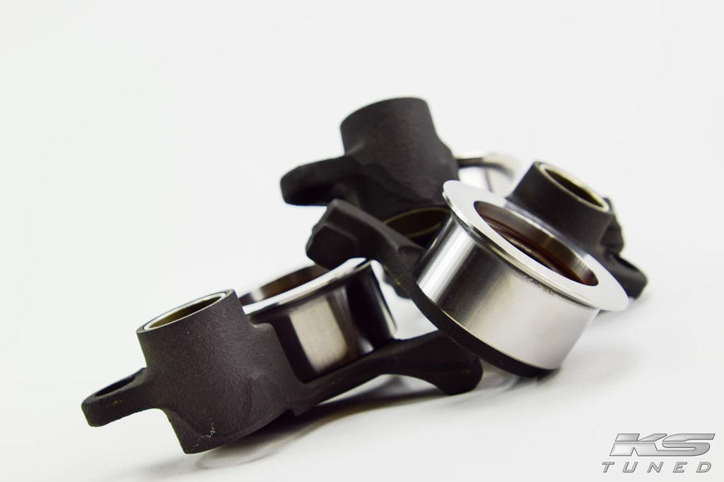 KS Tuned - H22 Tensioner Pulley with Walk Blocker Installed