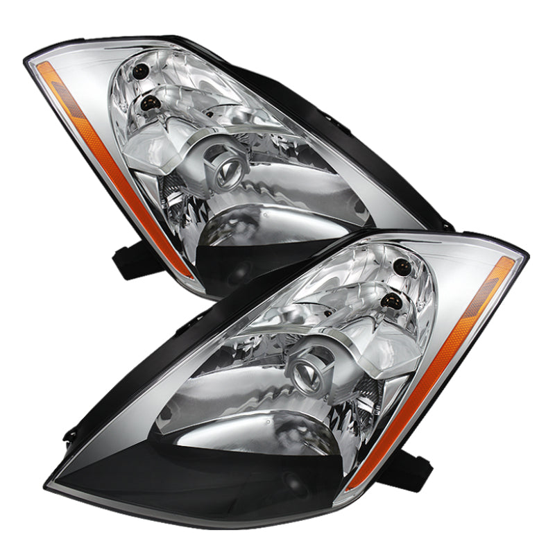 xTune Nissan 350Z 03-05 (Hid Model Only) Crystal Headlights Chrome HD-JH-N350Z-HID-C