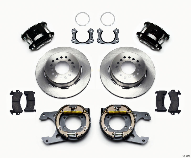 Wilwood D154 P/S Park Brake Kit New Big Ford 2.50in Off Staggered Mount