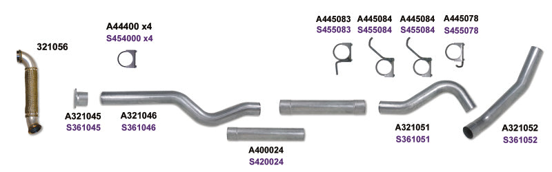 Diamond Eye KIT 4in Catback MRP Single w/ TDP AL 04-05 Chevy/GMC 6.6L Duramax 2500/3500