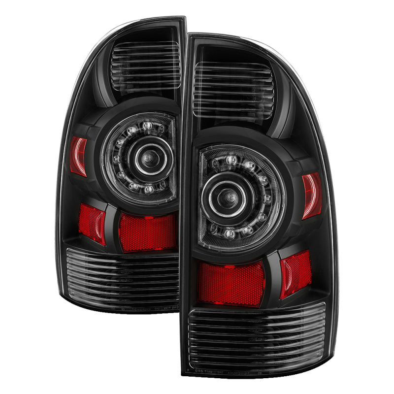 xTune Toyota Tacoma 09-15 OEM LED Style Tail Lights - Black ALT-JH-TTA09-OE-BK