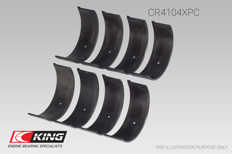 King Engine Bearings Audi/VW 83-03 1.6L/1.8L/2.0L (Size STDX) Performance Coated Rod Bearing Set