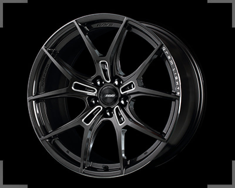 Gram Lights 57FXZ 19x8.5 +45 5x114.3 Super Dark Gunmetal and Machining Rim Edge DC Wheel