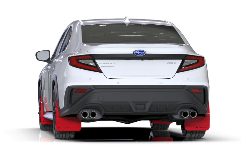 Rally Armor 22-26 Subaru WRX Red UR Mud Flap w/Black Logo