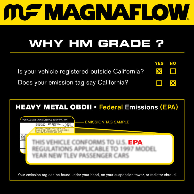 MagnaFlow Universal Catalytic Converter 2.5inch/2inch Single/dual