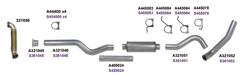 Diamond Eye KIT 4in Catback Single w/ TDP SS 04-05 Chevy/GMC 6.6L Duramax 2500/3500