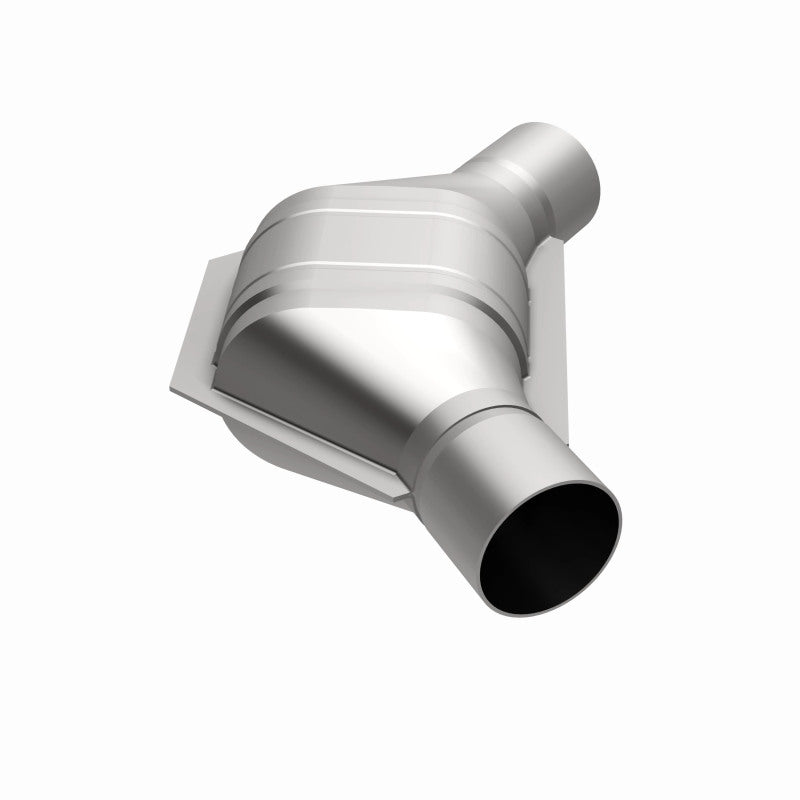 MagnaFlow Universal Catalytic Converter 2.25 inch Angled O/O PC2 Front