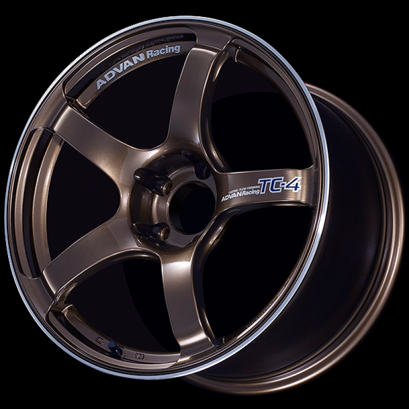 Advan TC4 18x8 +47 5x100 Racing Umber Bronze and Ring Wheel