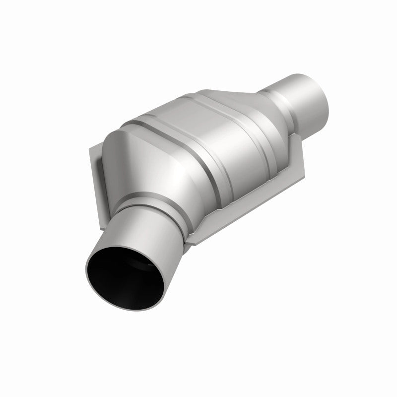 MagnaFlow Universal Catalytic Converter 2in Inlet/Outlet Angled Offset/Center Oval (California)