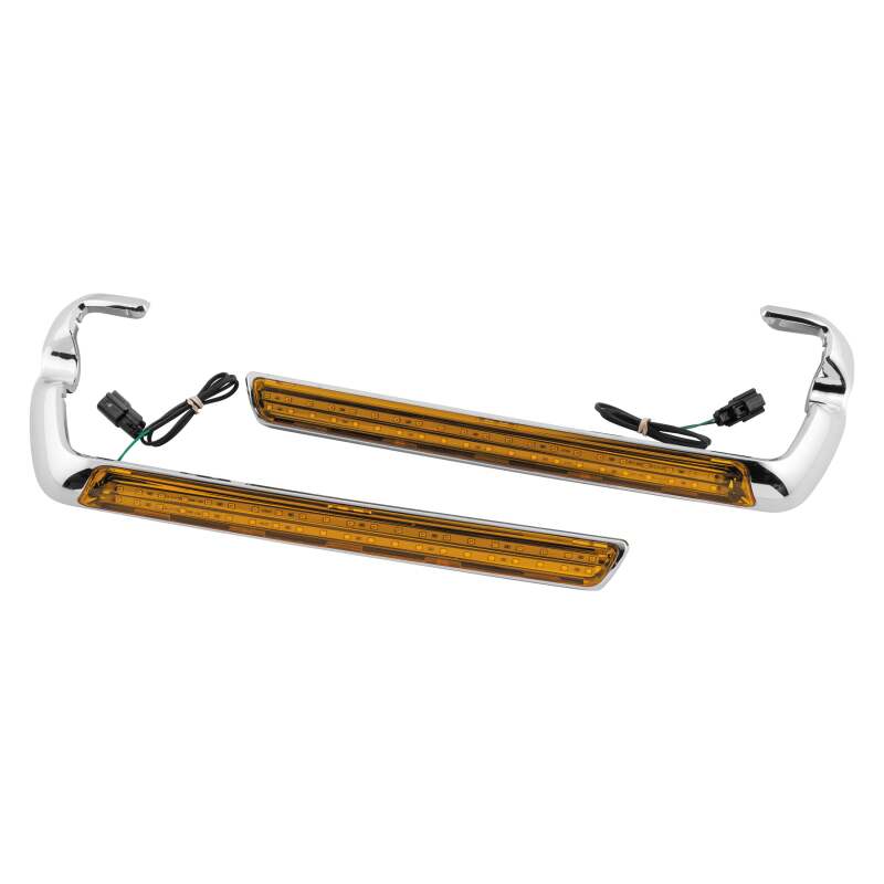 Letric Lighting Saddlebag Side Marker LED Chrome/Amber