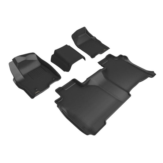 3D MAXpider 19-26 GMC Sierra 2500/3500 Double Cab Kagu Black Full Set