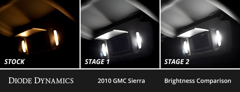 Diode Dynamics 07-13 GMC Sierra Interior LED Kit Cool White Stage 1
