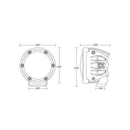 Rigid Industries 360-Series 4in LED Off-Road Spot Beam - RGBW (Pair)