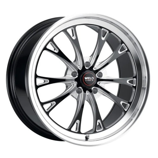 Weld Belmont S113 18x8 / 5x114.3 BP / ET29 BS5.6 Gloss Black MIL DIA 72.56