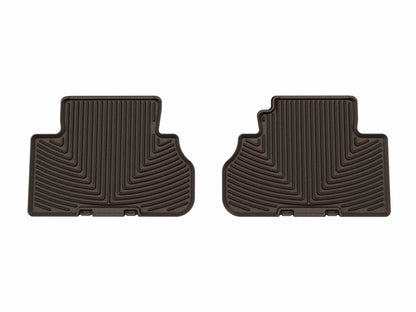 WeatherTech 18-25 Audi Q5 2nd Row Rear All-Weather Floor Mats - Cocoa