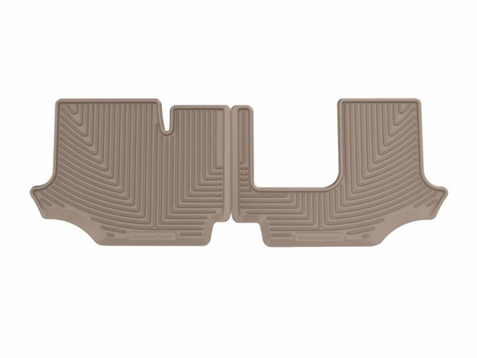 WeatherTech 18-26 Volkswagen Atlas-Bench 2nd Row-3rd Row Rear All-Weather Floor Mats - Tan
