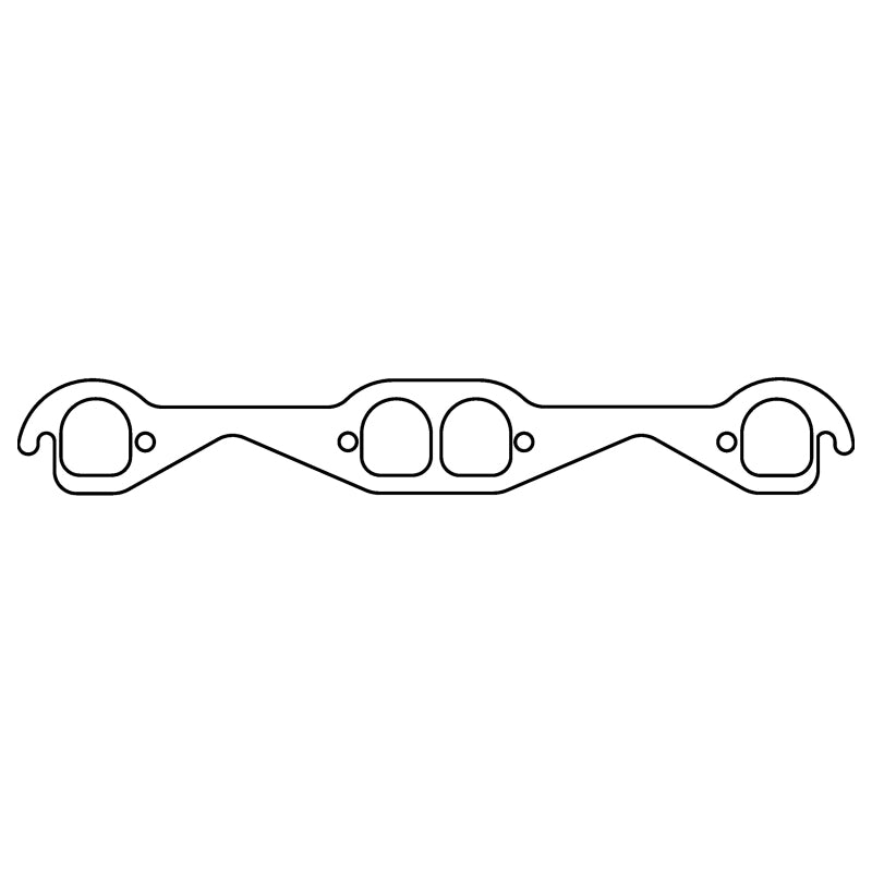 Cometic Chevy Gen1 Small Block V8 .060in HTS Exhaust Mani Gskt Set-1.710in x 1.550in Brodix D Ports